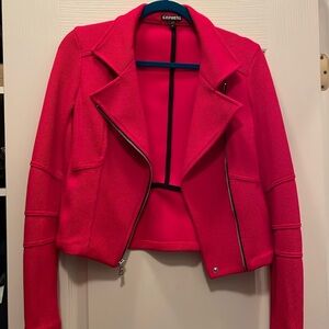 Red Textured Jacket